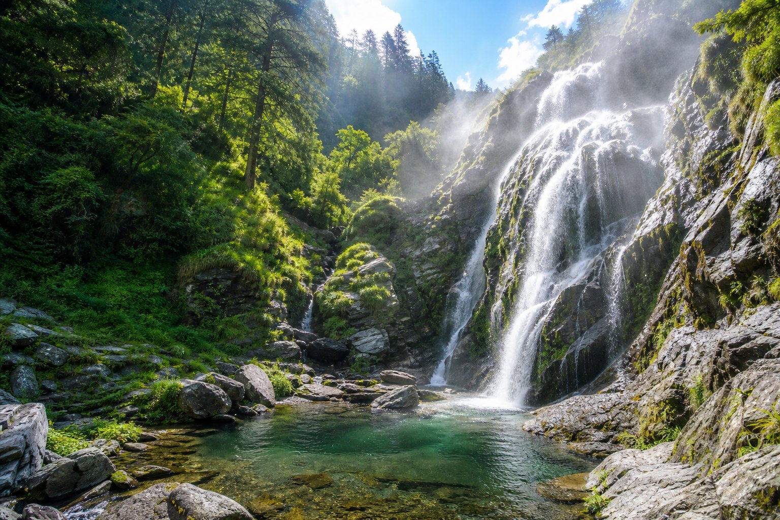 Bhagsu Waterfall in Dharamshala