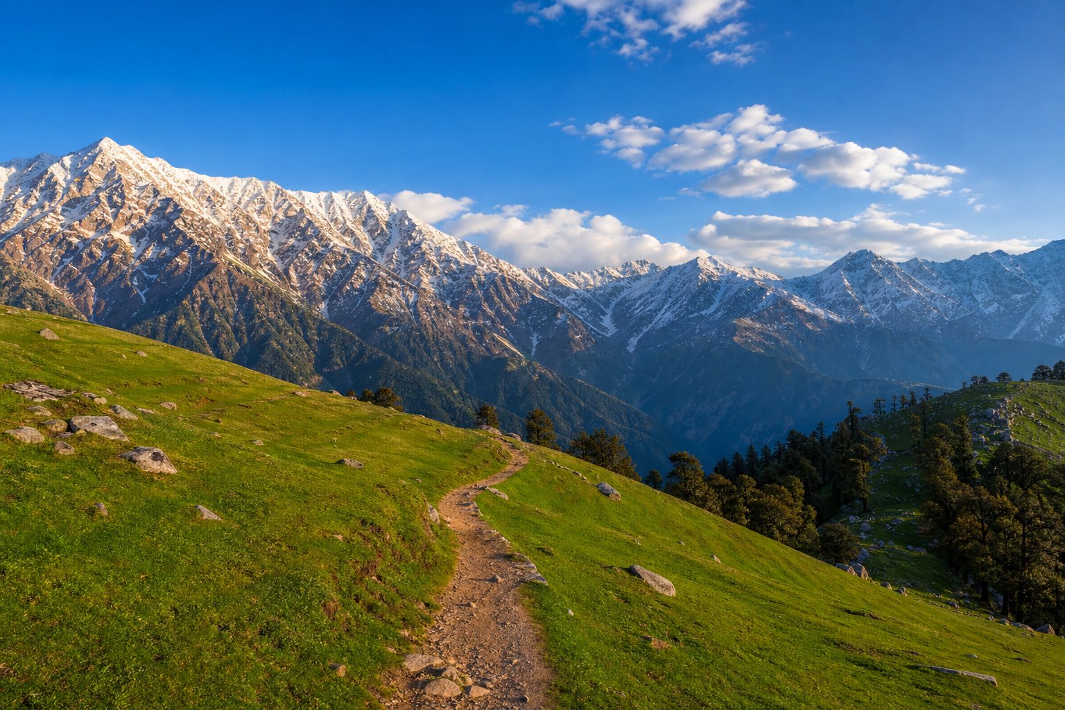The Dhauladhar mountains, home of Palak Hospitality's first hotel