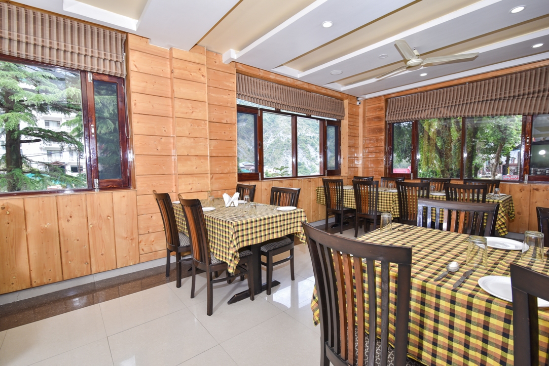 In-house restaurant dining area